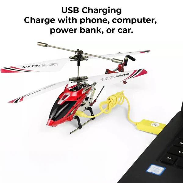 Norvo | Crimson Unbreakable Mini RC Helikopter med Gyro