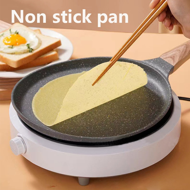 Pan Crepe Pannekepanne Nonstick Stekepanne med Trehåndtak Kjele | Norvo