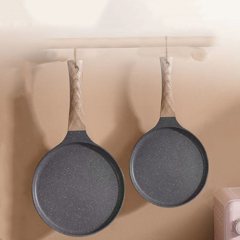 Pan Crepe Pannekepanne Nonstick Stekepanne med Trehåndtak Kjele | Norvo