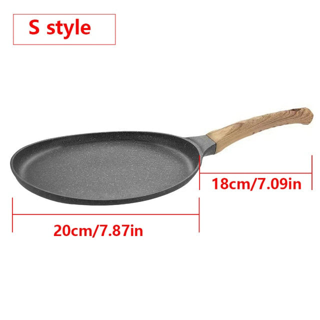 Pan Crepe Pannekepanne Nonstick Stekepanne med Trehåndtak Kjele | Norvo