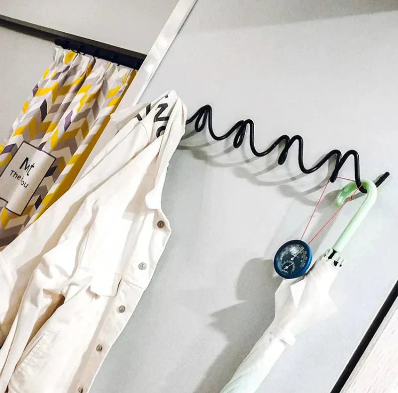 Norvo | LineaForm Elegant Metall Veggkrok – Minimalistisk Matt Svart eller Hvit