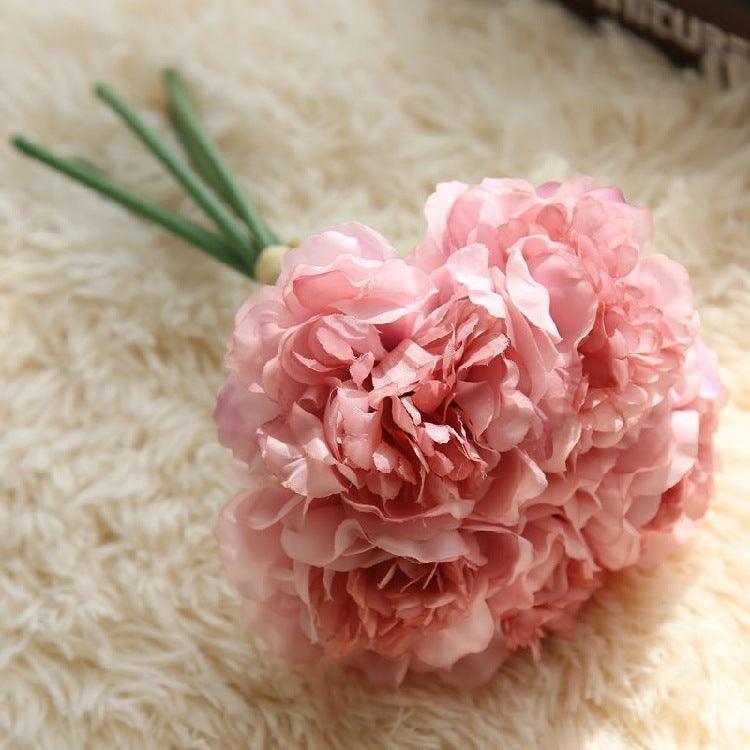 Norvo | Elegant Peony Silke Blomst Bunt - Sett av 5 Hoder