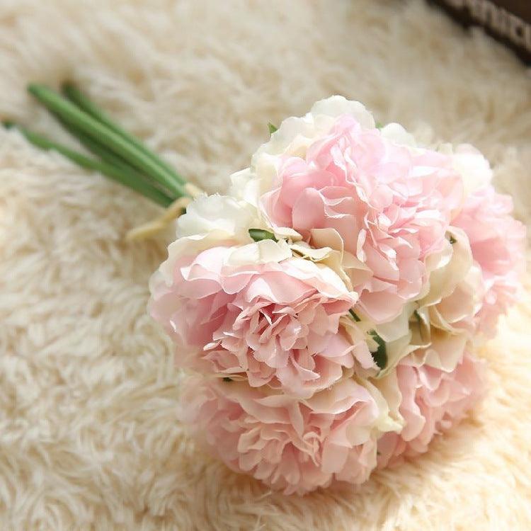 Norvo | Elegant Peony Silke Blomst Bunt - Sett av 5 Hoder