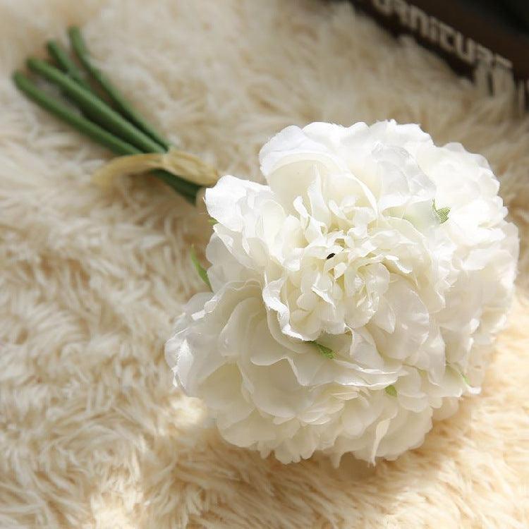 Norvo | Elegant Peony Silke Blomst Bunt - Sett av 5 Hoder