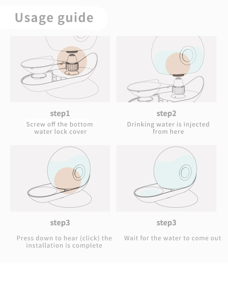 Norvo | Kjæledyr Vannfontene Stille Plast Skål Dispenser