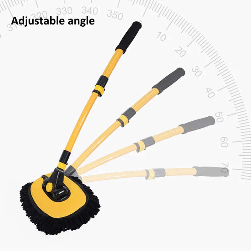 Norvo | Bilvaskmopp – Justerbart, ripesikkert rengjøringsverktøy for biler, vinduer &amp; mer