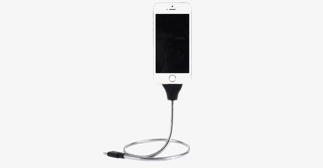 Norvo | Fleksibel smarttelefonstativ og ladekabel – Lading av telefonen din med enkelhet og stil!