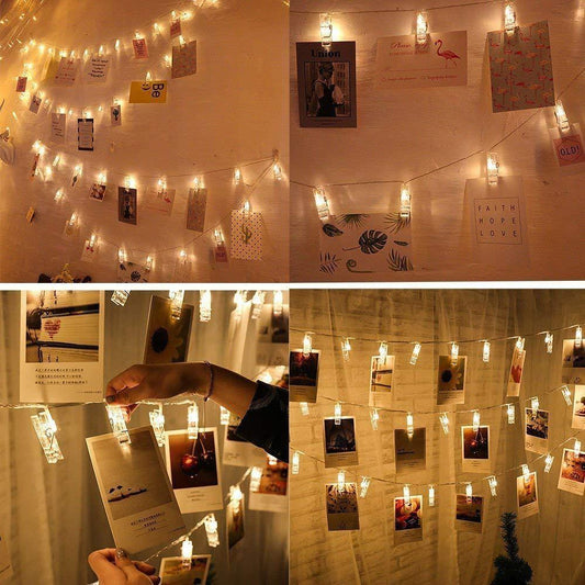 Norvo | Foto Klemmer LED Fairy Lyskilder for Bilder