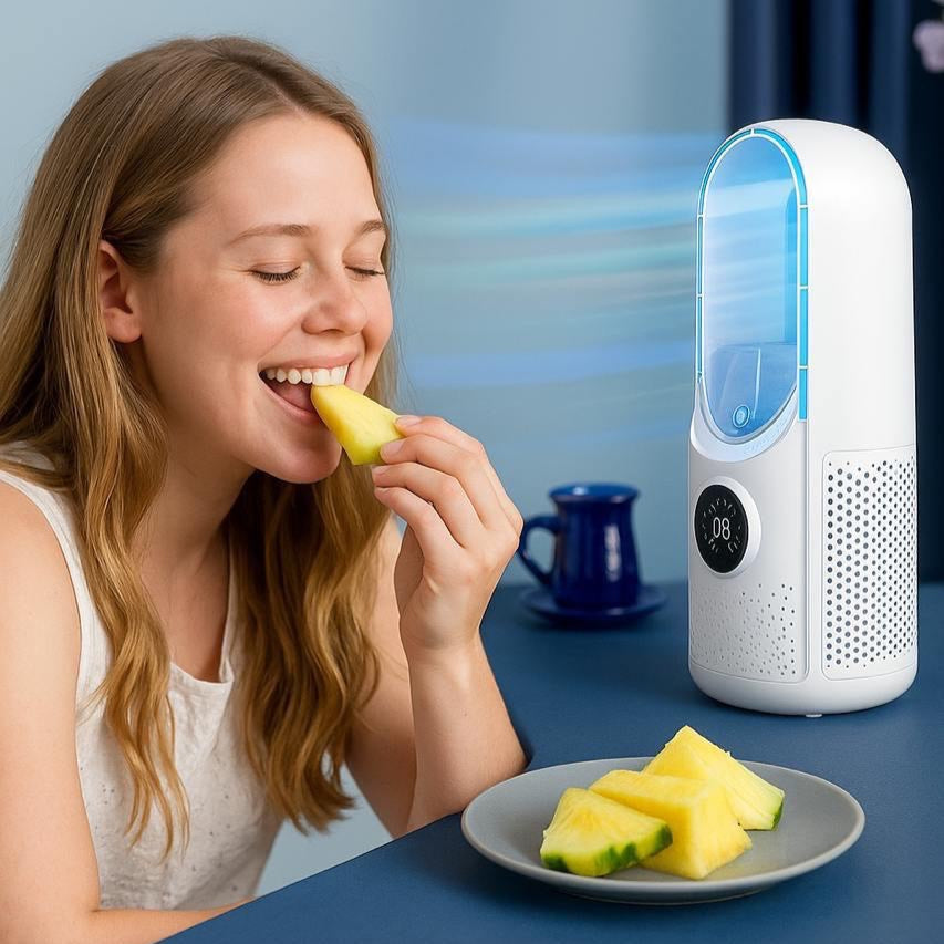 Norvo | Bærbar USB Elektrisk Bladeless Kjølevifte, Mini Skrivebords Air Conditioner