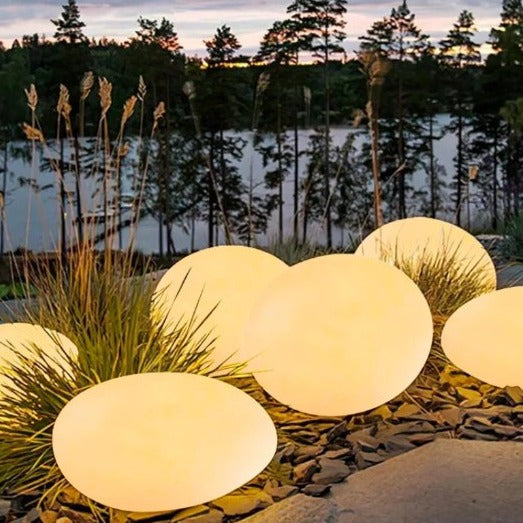 Norvo | Cobblestone LED Hage Lys Fixture - Sol Drevet Utendørs Belysning for Stier & Landskap