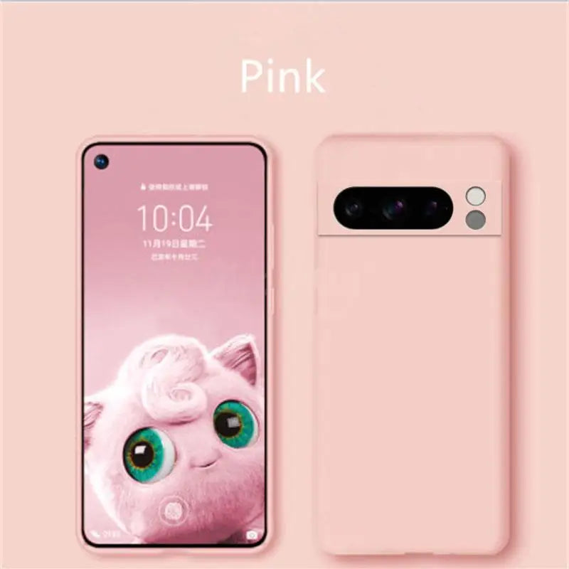 Luksus silikonsjokkbeskyttelsesdeksel for Google Pixel 8 Pro 8A 7A 7 6A 6 Pro beskyttende TPU-deksler