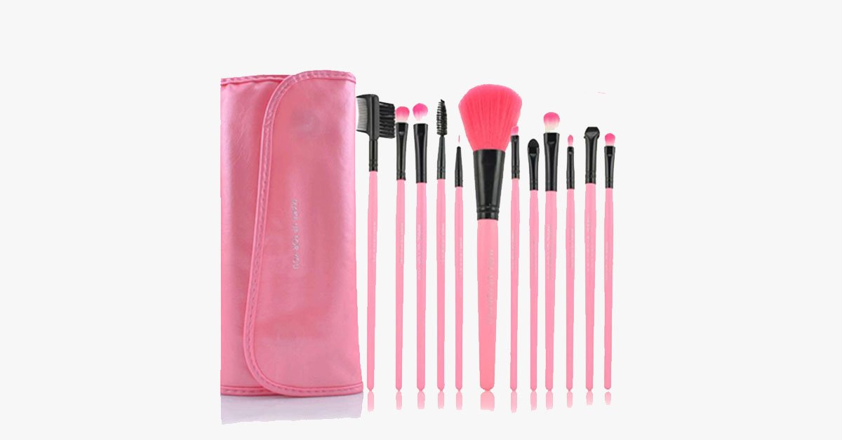 Norvo | 12-delt Pink Glory Børstesett