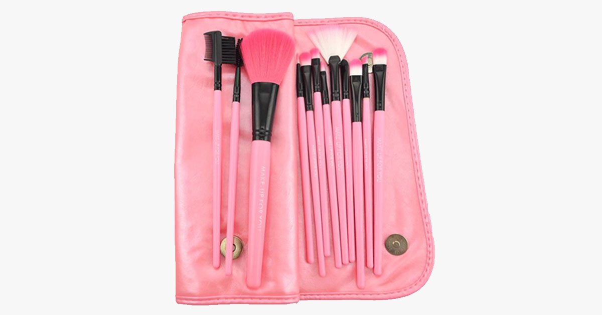 Norvo | 12-delt Pink Glory Børstesett