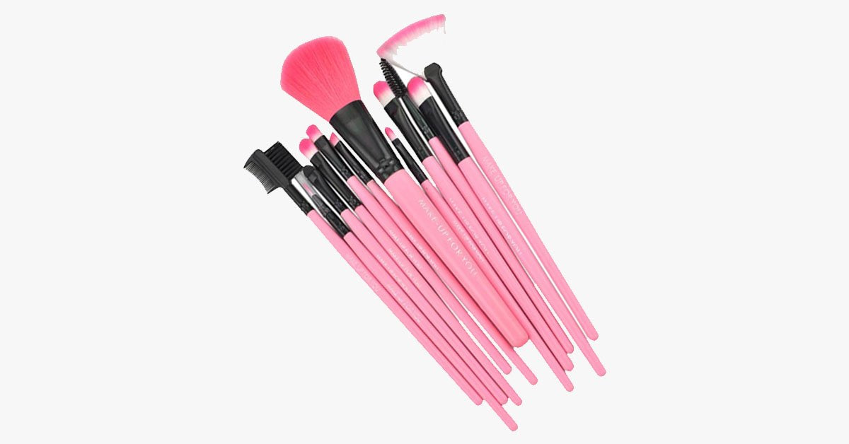 Norvo | 12-delt Pink Glory Børstesett