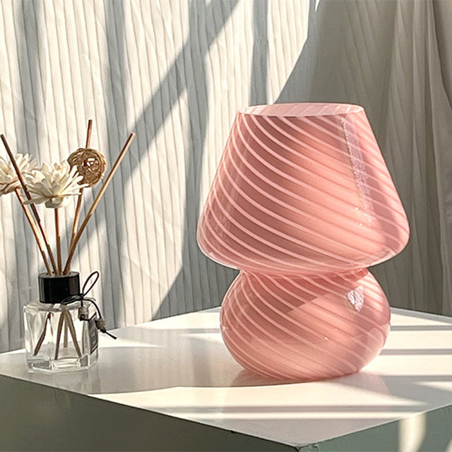 Norvo | LED Skrivebordslampe i Soppshape laget av Glass