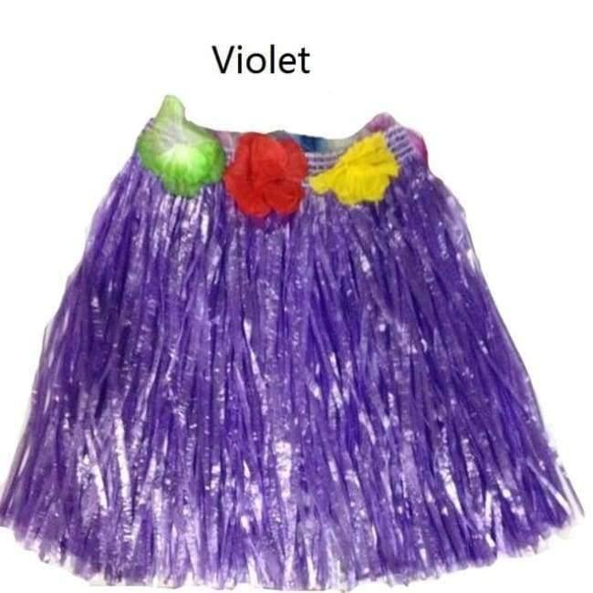 Norvo | 5PCS/Set Plastfiber Kvinner Gresskjørt Hula-Rock Hawaii Kostymer 30CM/40CM/60CM Dame Kledning Festlige & Festbehov