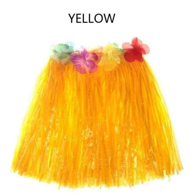 Norvo | 5PCS/Set Plastfiber Kvinner Gresskjørt Hula-Rock Hawaii Kostymer 30CM/40CM/60CM Dame Kledning Festlige & Festbehov