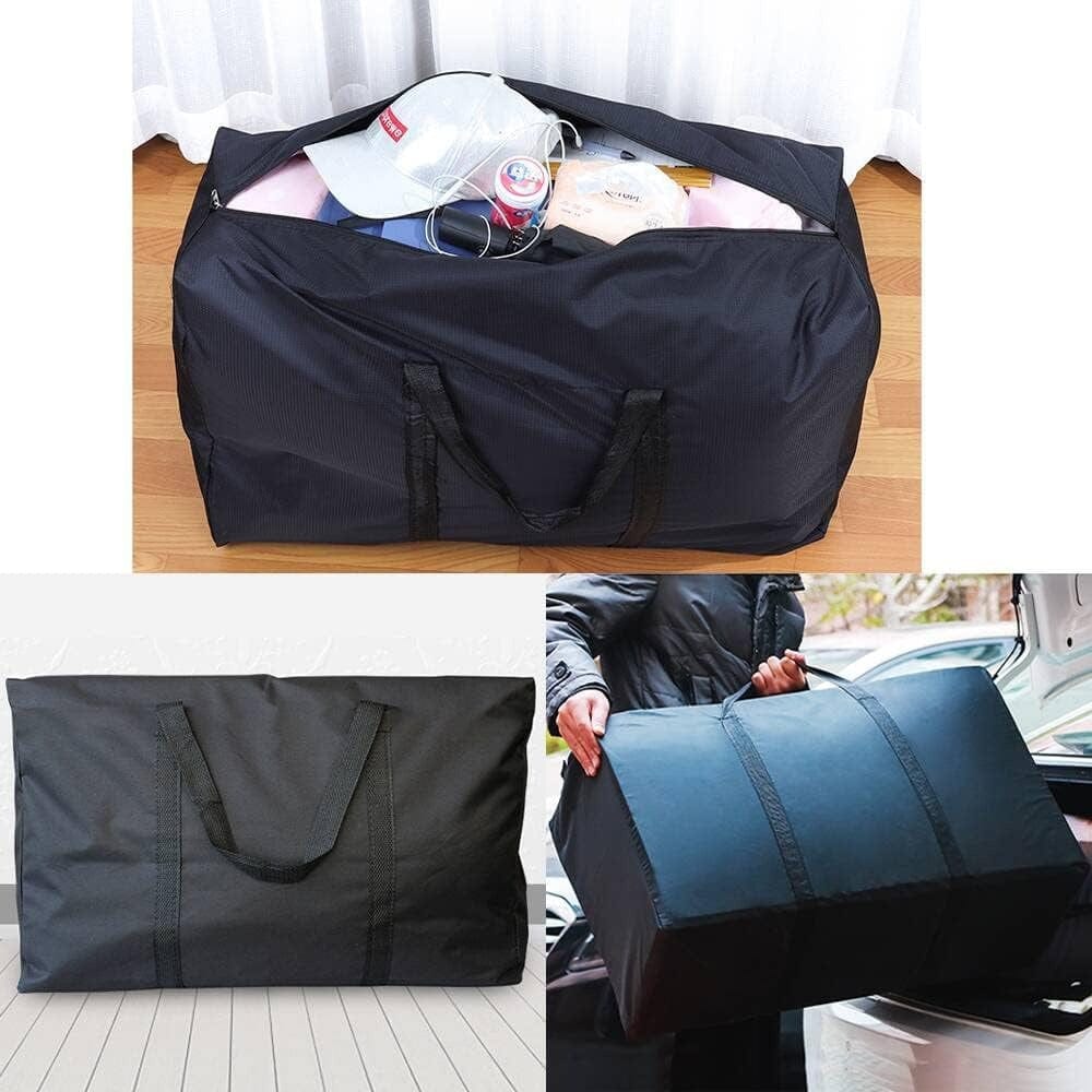 Norvo | 2 deler stor kapasitet flyttbar bag, med sterke glidelåser og bærehåndtak, oppbevaringsbag for klær, flyttemateriell, plassbesparende oppbevaringsbag organisator, egnet for flytting, reise, pakking
