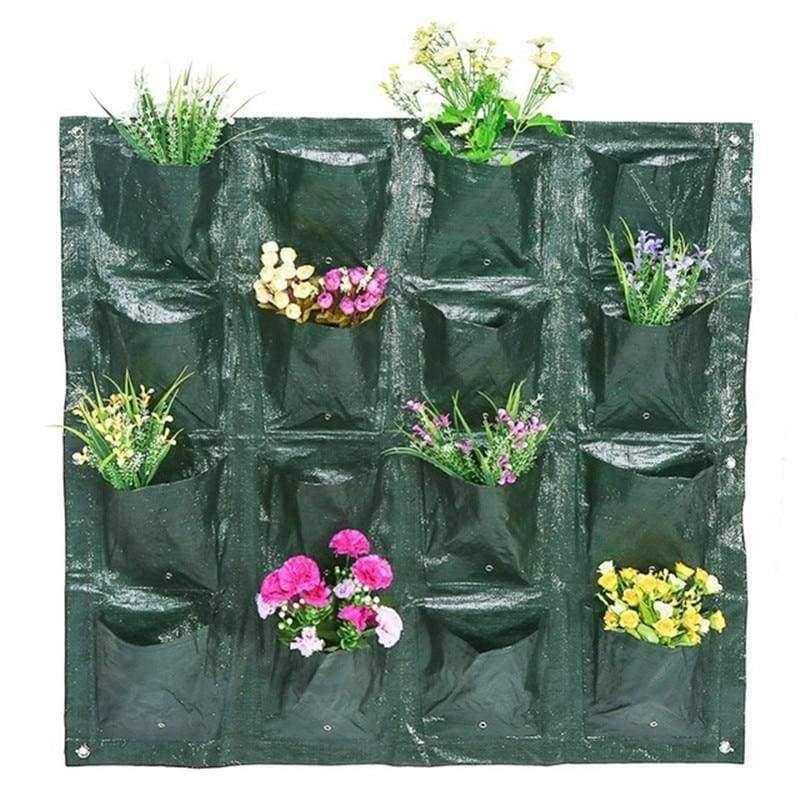 Norvo | 4 typer av vegghengte planter blomsterpose planter gjenbrukbar vekstpose hage innendørs utendørs veggrekvisitter dekorasjonsutstyr