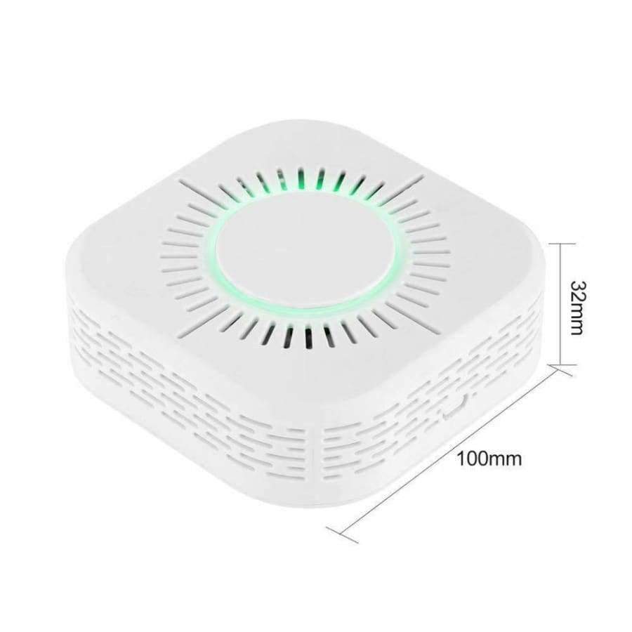 Norvo | 433MHz Trådløs Røykvarsler Brannvern Bærbar Røykvarsler WLAN Hjem Sikkerhetsrøykvarsler Sensor Hvit