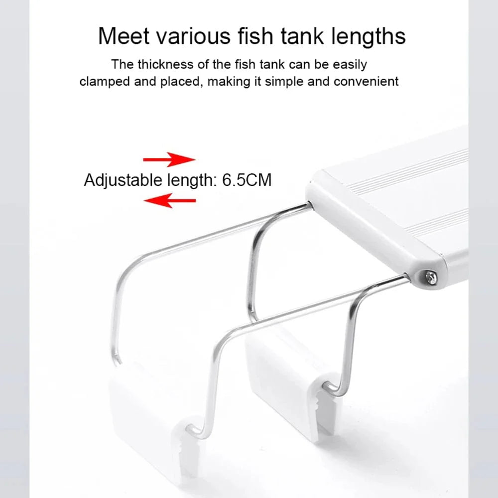 Akvarium LED-lys Super Slim Fisketank Lys Plantevekst Belysning 28-58cm ...
