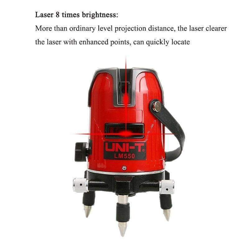 Norvo | UNI-T LM520 LM530 LM550 Lasernivelleringsapparat 2 linjer 3 linjer 5 linjer 360 graders selvnivellerende krysslaser nivå rød linjer nivåeringsapparat