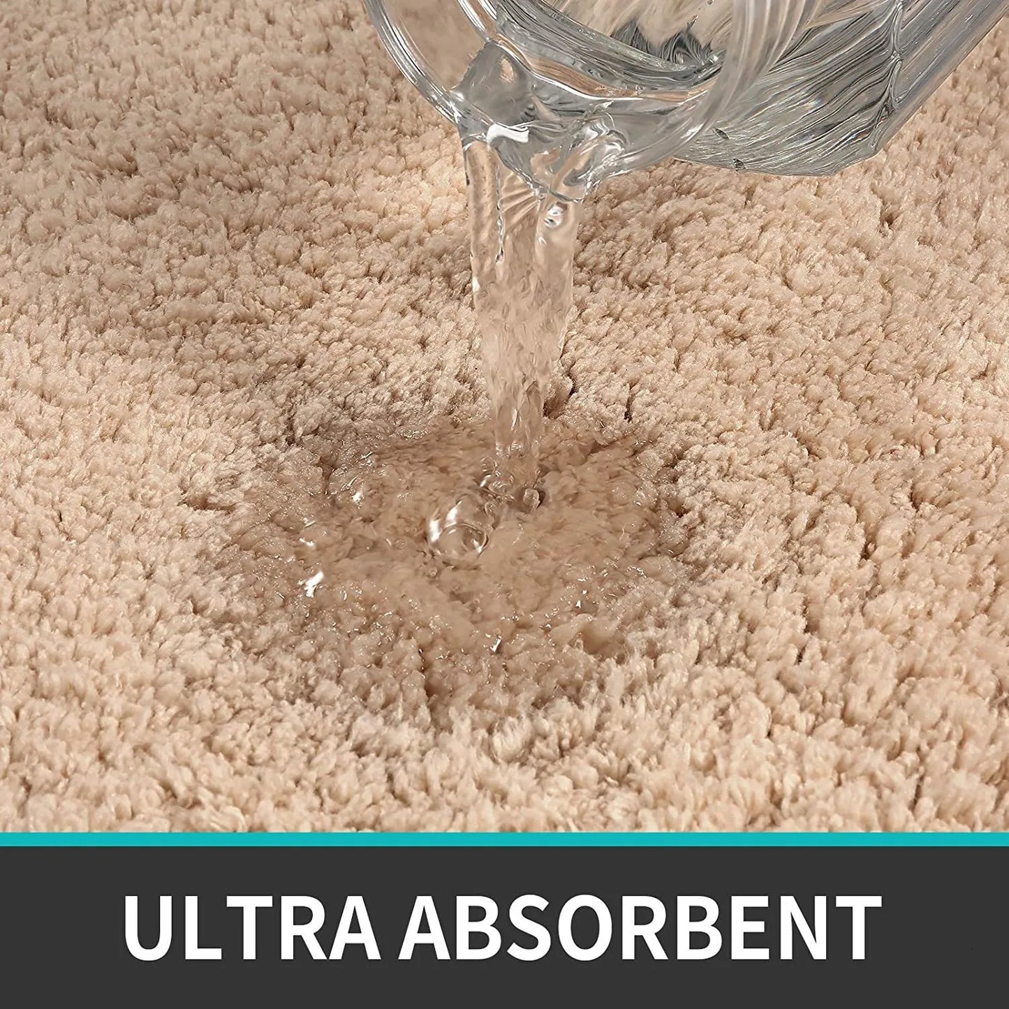 Norvo | Baderomsmatte Plysj Myk Rugg Non Slip