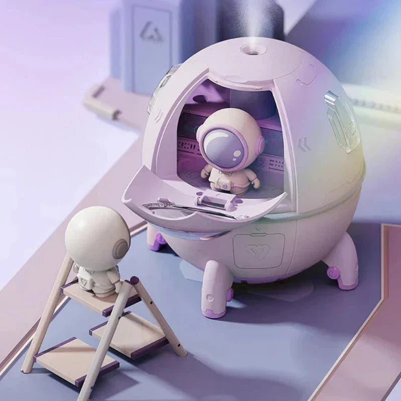 Norvo | Bærbar astronaut luftfukter med nattlys og aromadiffusor - AstroMist