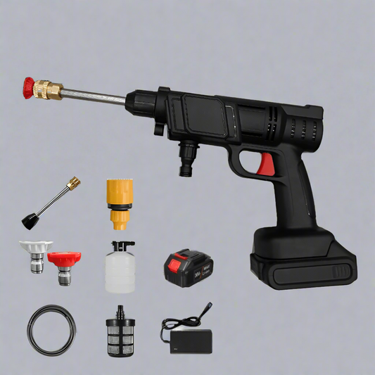 Norvo | CLEANBURST – Bærbar Elektrisk Høytrykkspyler med Skumflaske & Dobbelt Dyse