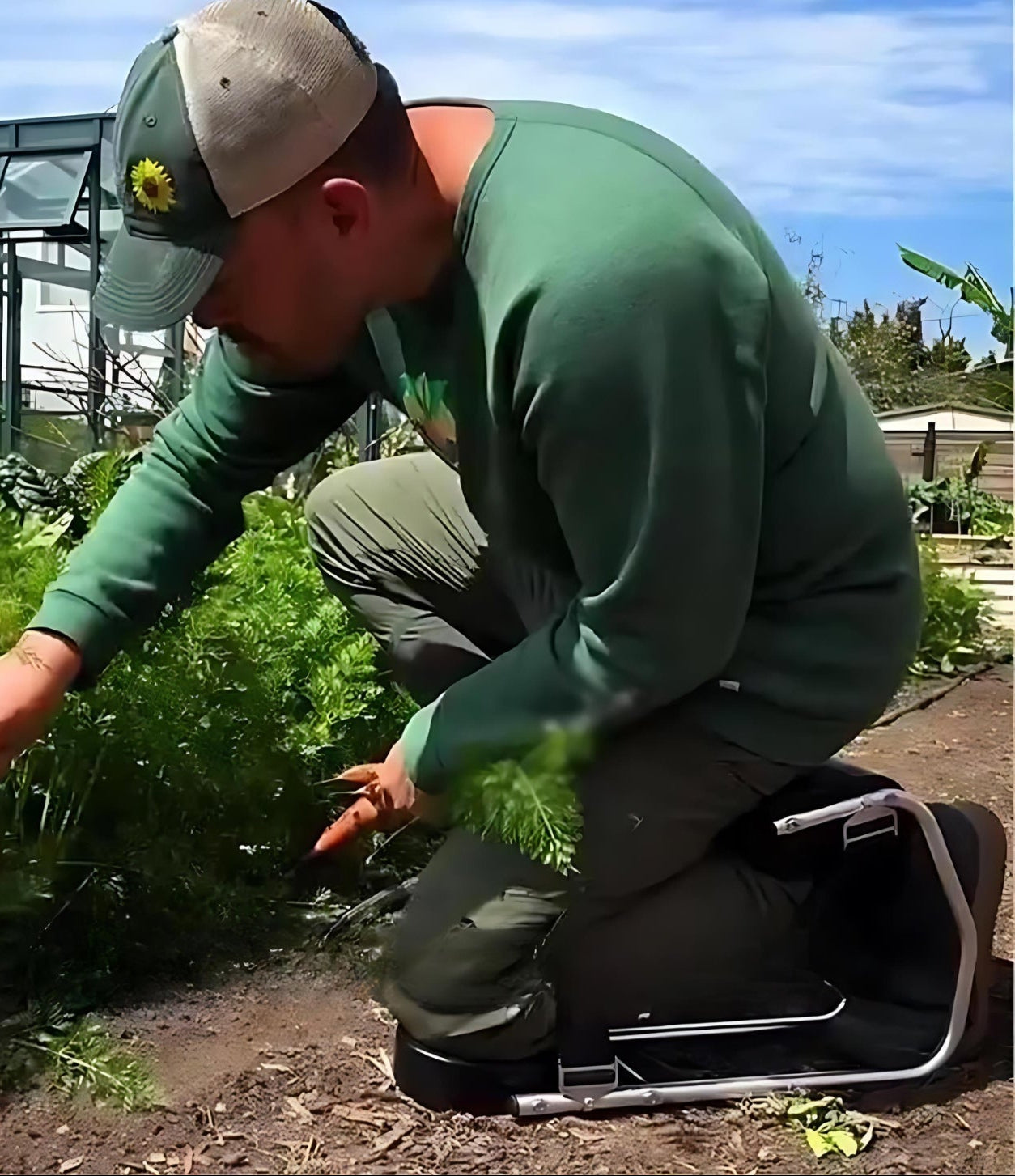 Norvo | Bærbar Hagekniv og Krakk - GardenEase Duo