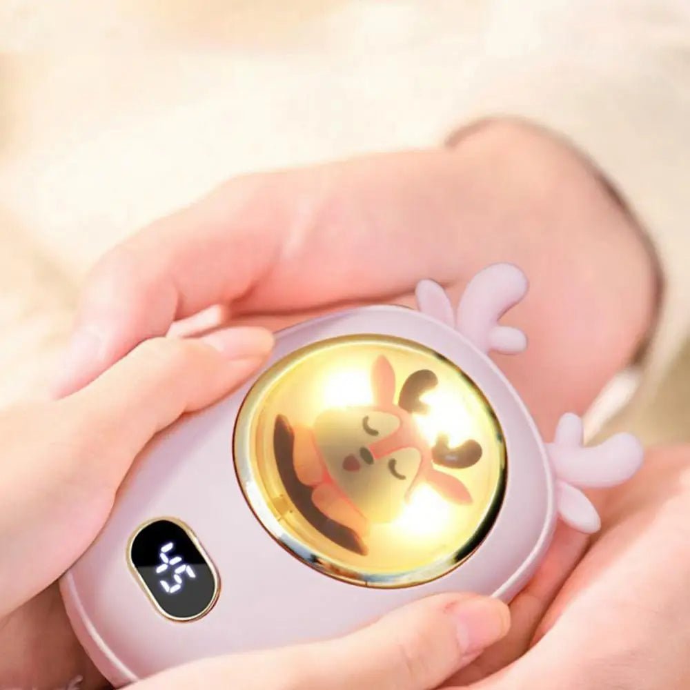 Norvo | Bærbare Håndvarmere & Powerbank – 2-i-1 Enhet med 10,000mAh Batteri med Temperaturskjerm, Justerbar Varme, Perfekt Julegave