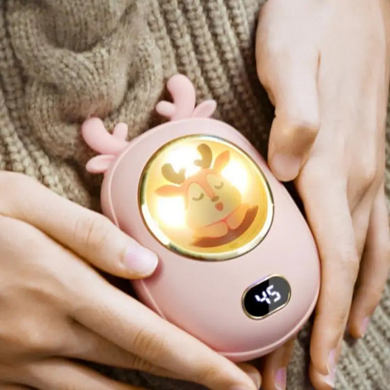 Norvo | Bærbare Håndvarmere & Powerbank – 2-i-1 Enhet med 10,000mAh Batteri med Temperaturskjerm, Justerbar Varme, Perfekt Julegave