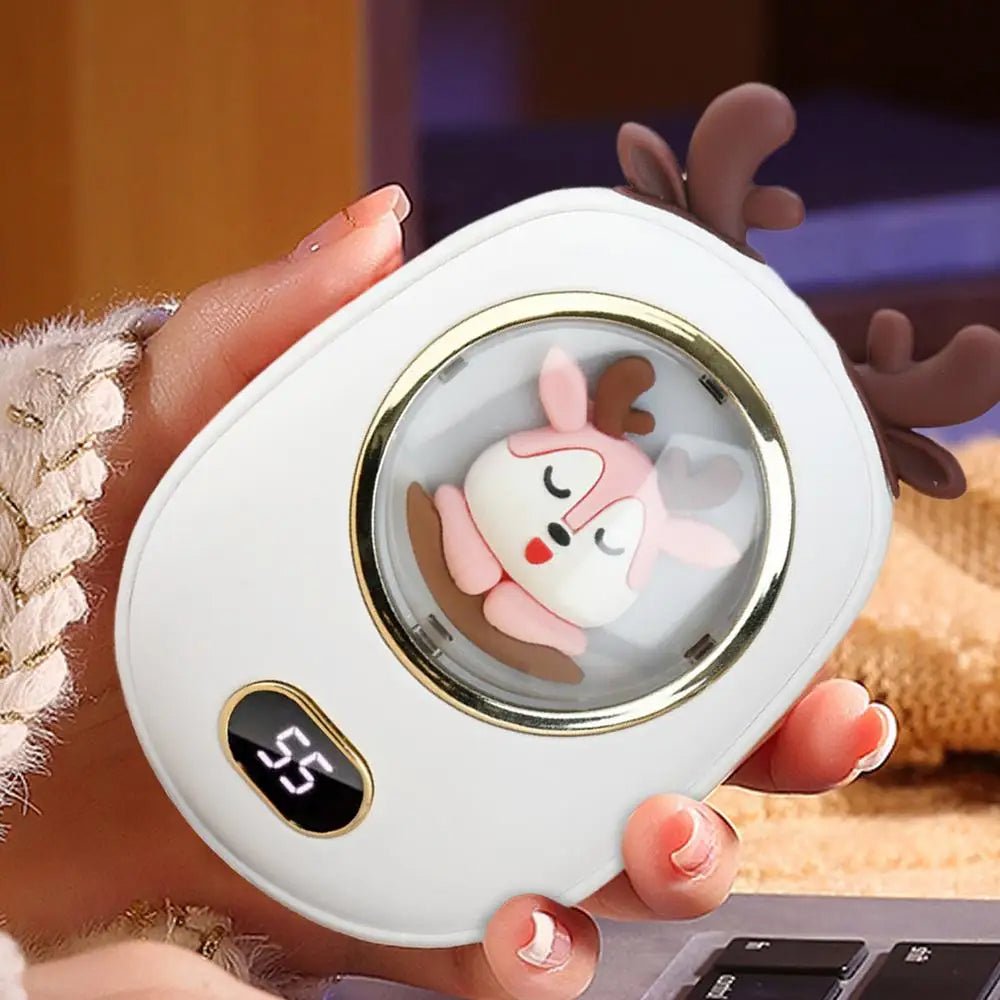 Norvo | Bærbare Håndvarmere & Powerbank – 2-i-1 Enhet med 10,000mAh Batteri med Temperaturskjerm, Justerbar Varme, Perfekt Julegave