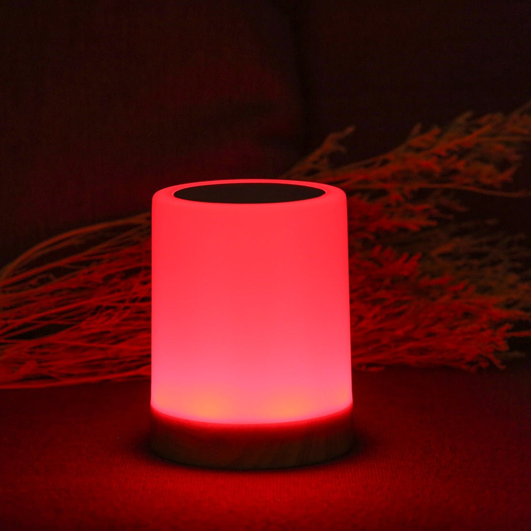 Norvo | LED Bordlampe med Trebase og Berøringskontroll