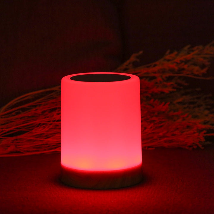 Norvo | LED Bordlampe med Trebase og Berøringskontroll