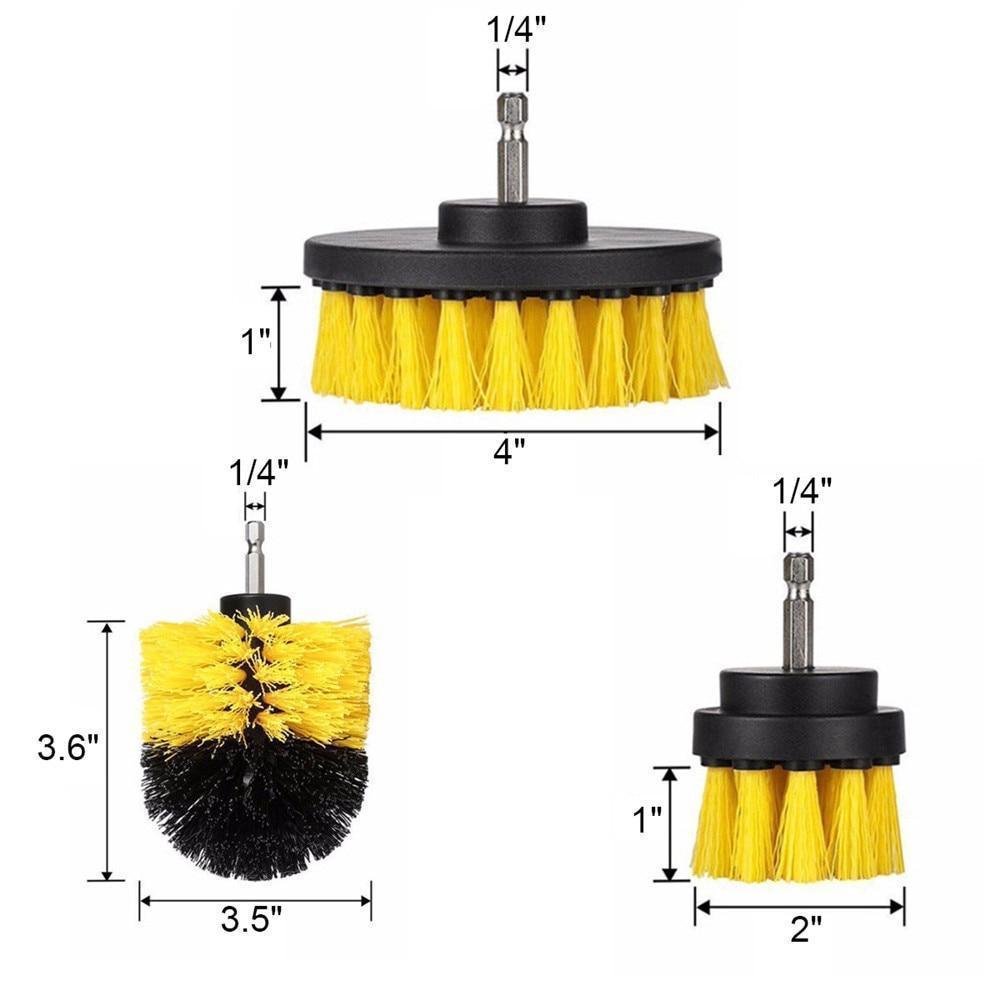 Norvo | Power Cleaning Scrub Brush (Set of 3)