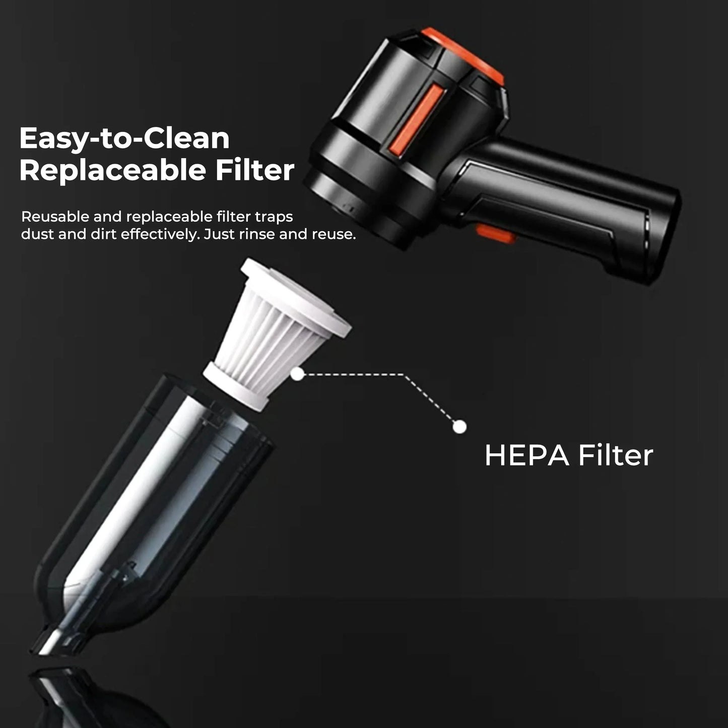 Norvo | Håndholdt bilstøvsuger trådløs kraftig