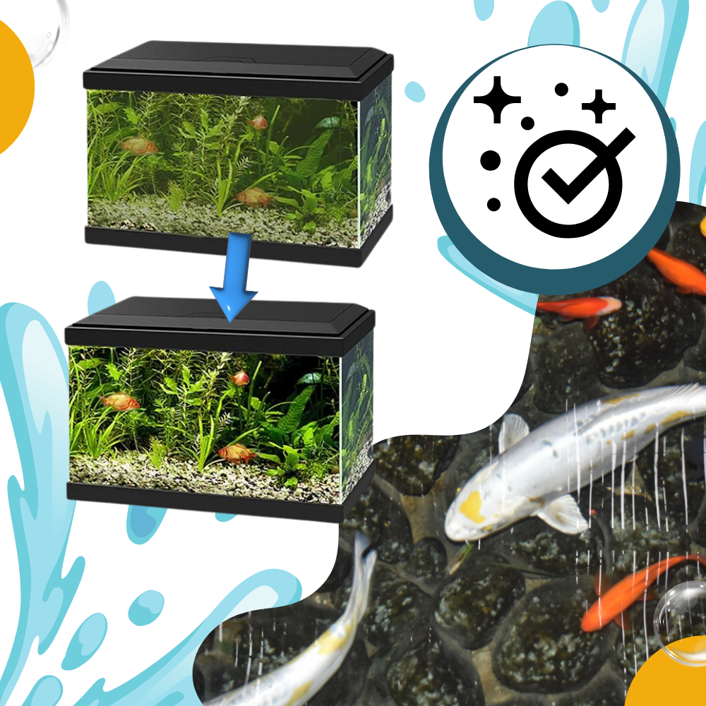 Forebyggende algedrepende middel for akvarier