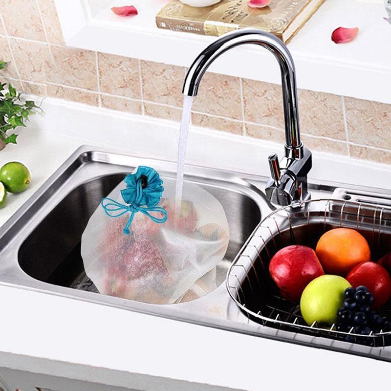 Norvo | 12 Pakke Gjenbrukbare Frukttasker Vaskbare Miljøvennlige Nettogreppposer