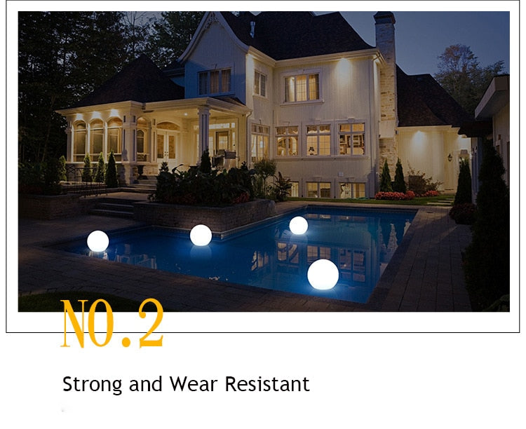 Norvo | Vanntett LED Hage Ball Lys RGB