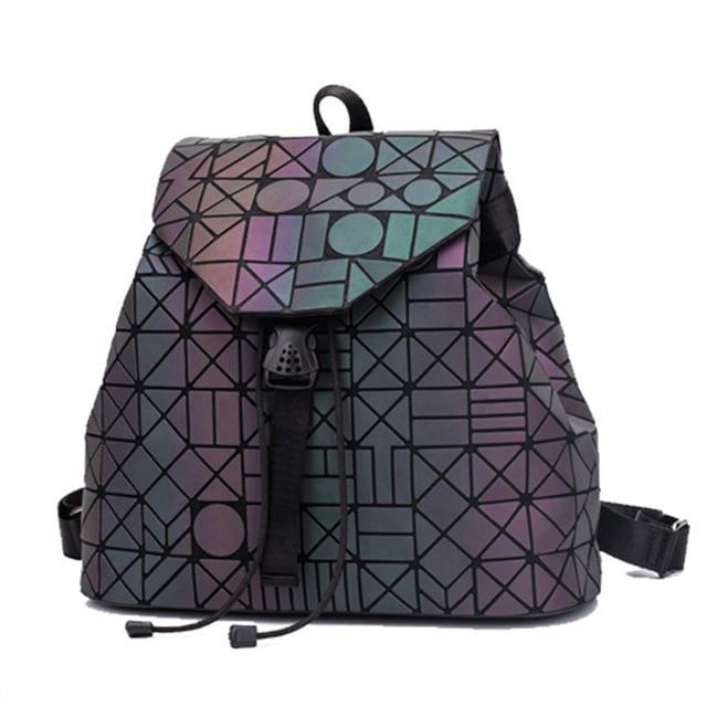 Norvo | Geometrisk Ryggsekk Holografisk Reflekterende Bag