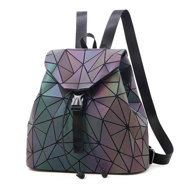 Norvo | Geometrisk Ryggsekk Holografisk Reflekterende Bag