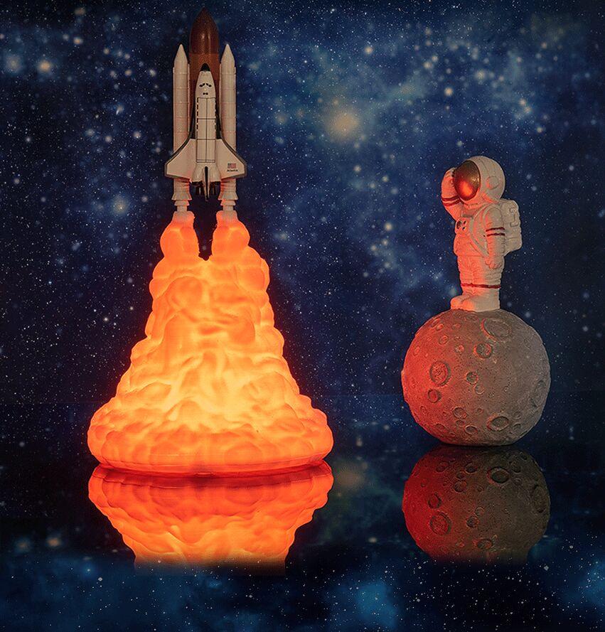 Rokit - 3D Romferge Lampe | Norvo