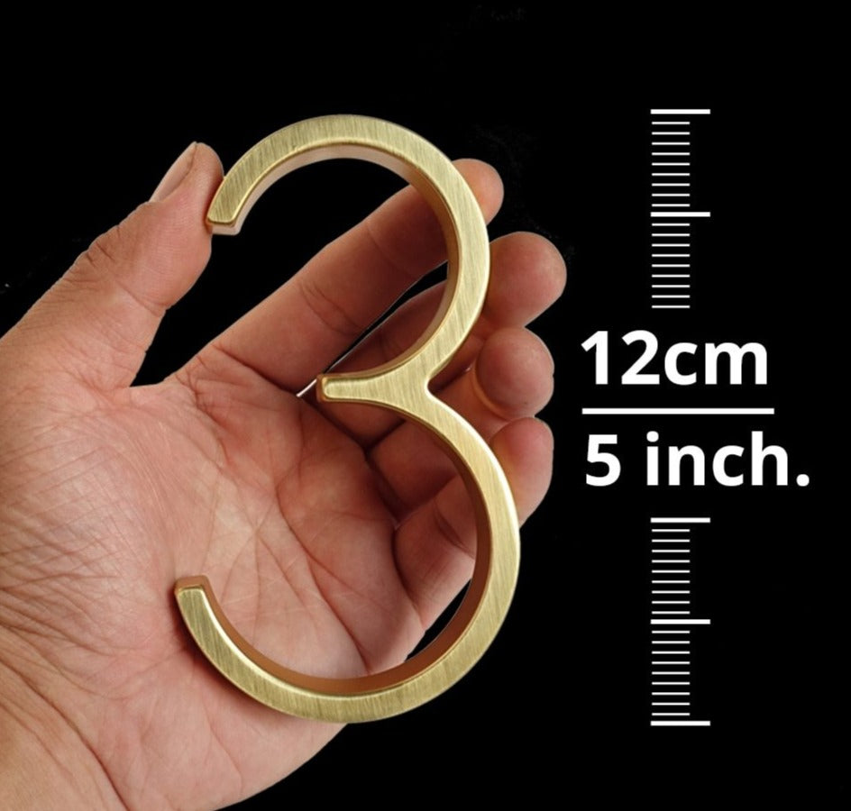 Norvo | Gold Modern House Numbers