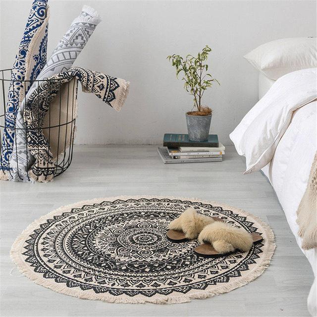 Norvo | Marokkansk Boho teppe med frynser