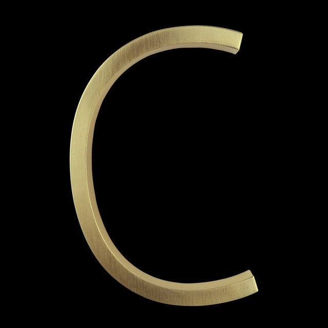Norvo | Gold Modern House Numbers