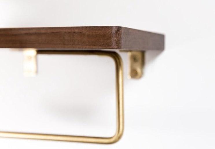 WoodNest - Stilig Tre Toalettpapirholder med Oppbevaring Norvo