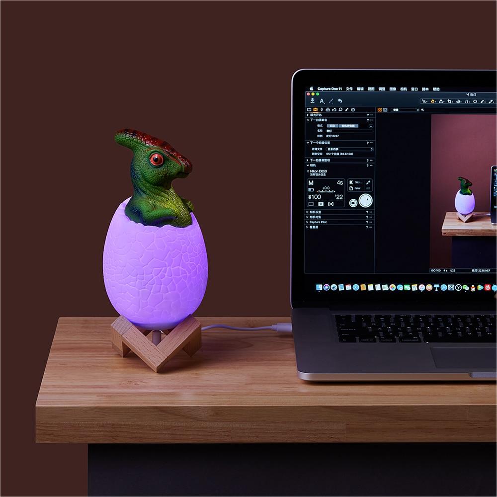 Norvo | Dinosaur Egg LED Farge Endrende Lampe