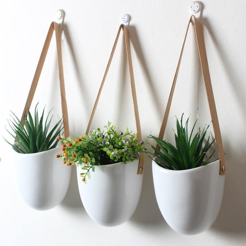 Keramiske blomsterpotter Garduruin bagform | Elegante plante stativer | Hjem og hage dekorasjon
