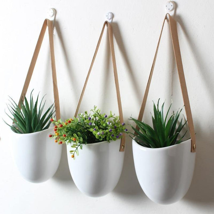 Keramiske blomsterpotter Garduruin bagform | Elegante plante stativer | Hjem og hage dekorasjon